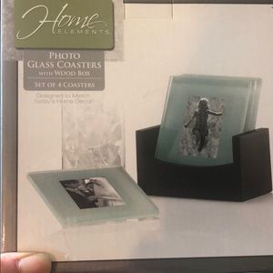 Photo Glass Coasters with wood box